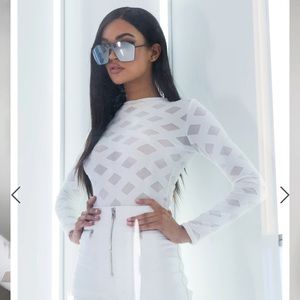 Brand New Edges that scratch bodysuit from Fashion Nova